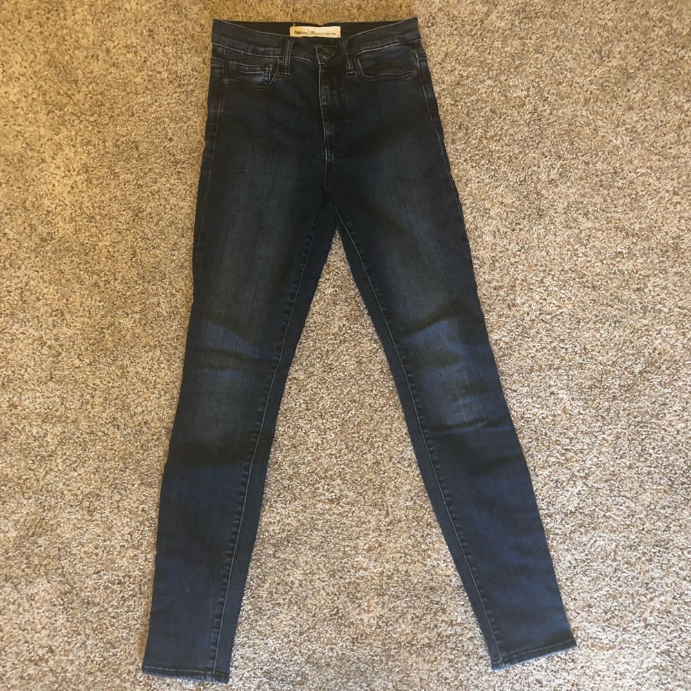 Gap skinny jeans true high rise 25r